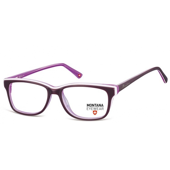 Damskie Okulary oprawki korekcyjne, optyczne nerdy Montana MA81D fioletowe